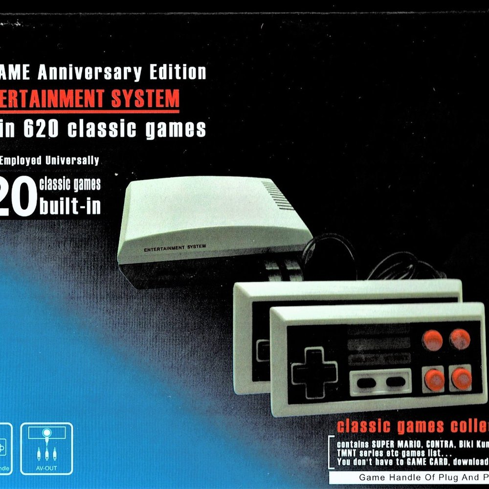 THE NES 620  VIDEO GAME CONSOLE  W/ 2 CONTROLERS   NICE VERY NICE